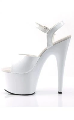 Pleaser ADORE-709 White Heels Pole Shoes