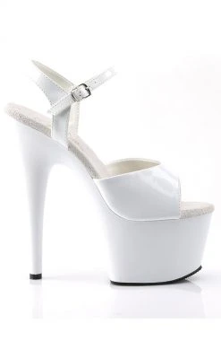Pleaser ADORE-709 White Heels Pole Shoes