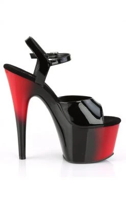 Pleaser ADORE-709BR Red Black Heels