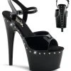 Pleaser Pole Shoes ADORE-709LS Black Heels 1 Pleaser Pole Shoes ADORE-709LS Black Heels