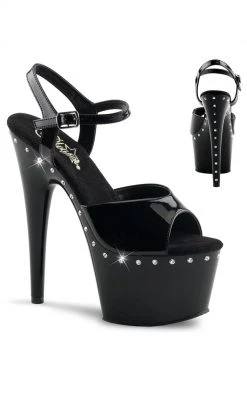 Pleaser Pole Shoes ADORE-709LS Black Heels