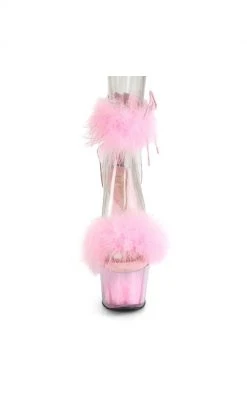 Pleaser Pole Shoes ADORE-724F Pink Fur Heels