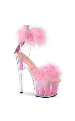 Pleaser Pole Shoes ADORE-724F Pink Fur Heels