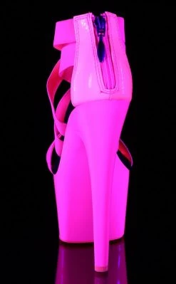 Pleaser Pole Shoes ADORE-769UV Neon Hot Pink Heels