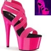 Pleaser Pole Shoes ADORE-769UV Neon Hot Pink Heels