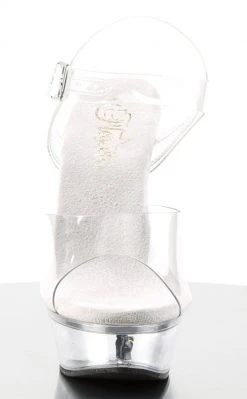 Pleaser Pole Shoes ALLURE-608 Clear Heels