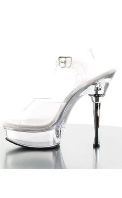 Pleaser Pole Shoes ALLURE-608 Clear Heels