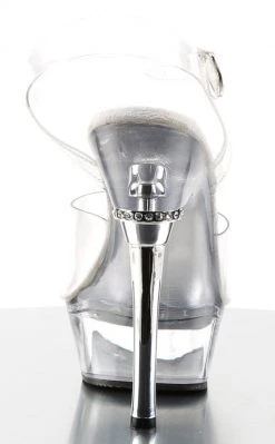 Pleaser Pole Shoes ALLURE-608 Clear Heels