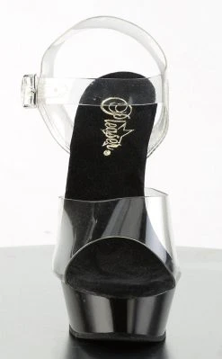 Pleaser ALLURE-608 Clr/Blk Heels