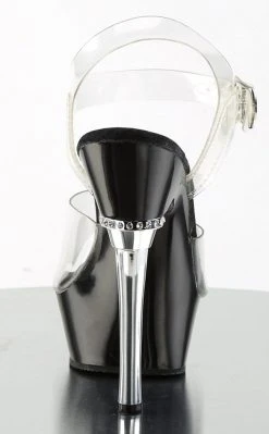 Pleaser ALLURE-608 Clr/Blk Heels