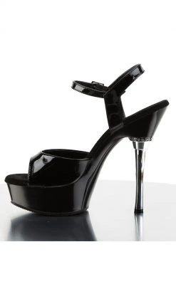 Pleaser ALLURE-609 Black Patent Heels Pole Shoes
