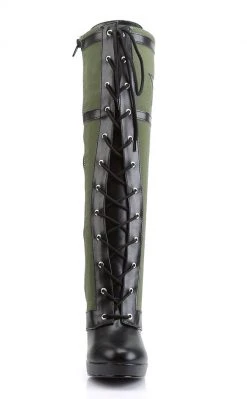 Funtasma ARENA-2022 Blk Pu-Army Green Canvas Boots