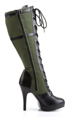 Funtasma ARENA-2022 Blk Pu-Army Green Canvas Boots