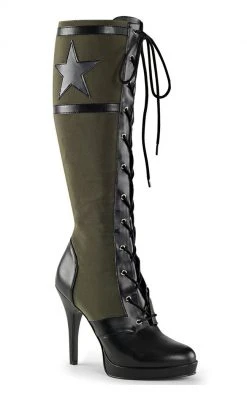 Funtasma ARENA-2022 Blk Pu-Army Green Canvas Boots