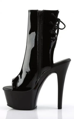 Pleaser ASPIRE-1018 Black Ankle Boots Pole Shoes