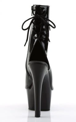 Pleaser ASPIRE-1018 Black Ankle Boots Pole Shoes