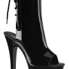 Pleaser ASPIRE-1018 Black Ankle Boots Pole Shoes