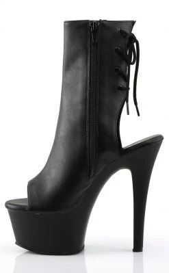 Pleaser Pole Shoes ASPIRE-1018 Black / Black Matte Ankle Boots