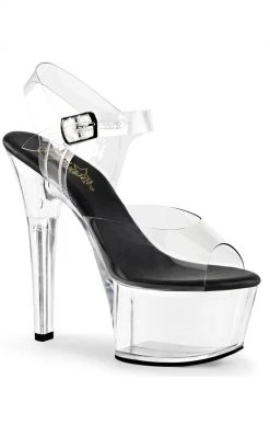 Pleaser ASPIRE-608 Clear Heels