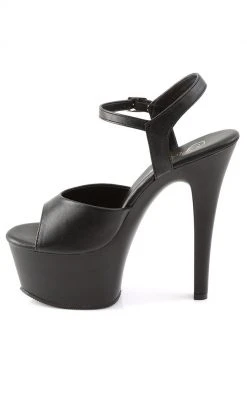 Pleaser Pole Shoes ASPIRE-609 Black Matte Heels