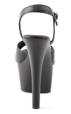 Pleaser Pole Shoes ASPIRE-609 Black Matte Heels