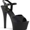 Pleaser Pole Shoes ASPIRE-609 Black Matte Heels