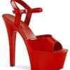 Pleaser ASPIRE-609 Red Patent Heels