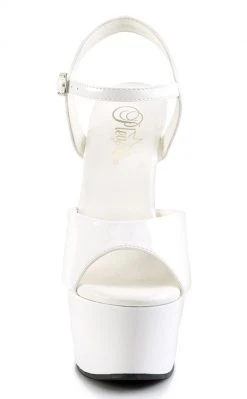 Pleaser Pole Shoes ASPIRE-609 White Heels