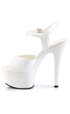 Pleaser Pole Shoes ASPIRE-609 White Heels