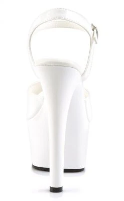 Pleaser Pole Shoes ASPIRE-609 White Heels