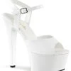 Pleaser Pole Shoes ASPIRE-609 White Heels