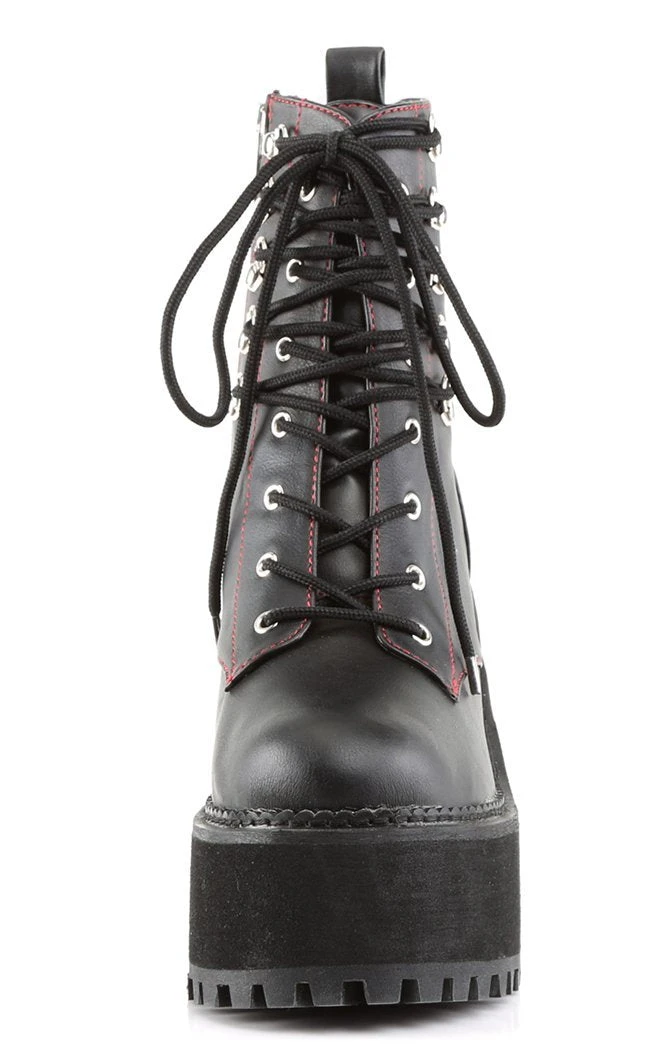 Demonia Shoes ASSAULT-100 Black Combat Boots 4 Demonia Shoes ASSAULT-100 Black Combat Boots