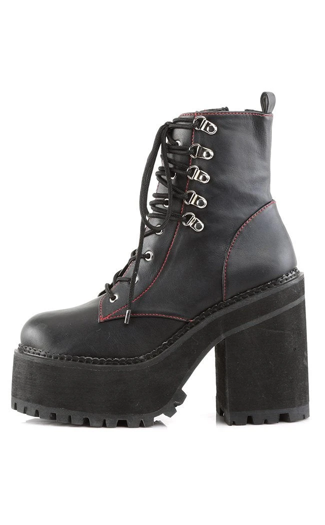 Demonia Shoes ASSAULT-100 Black Combat Boots 5 Demonia Shoes ASSAULT-100 Black Combat Boots