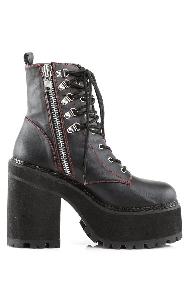 Demonia Shoes ASSAULT-100 Black Combat Boots 7 Demonia Shoes ASSAULT-100 Black Combat Boots