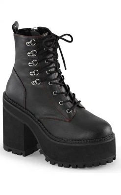 Demonia Shoes ASSAULT-100 Black Combat Boots