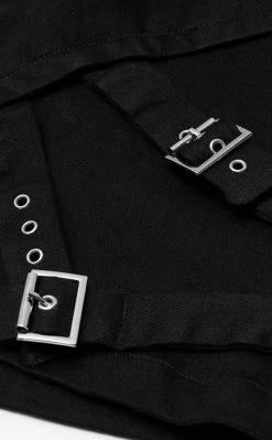 Punk Rave Clothing Accursed Denim Mini Skirt