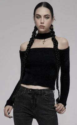 Punk Rave Adrienne Cold Shoulder Sweater