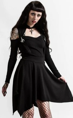 Killstar Clothing Aggie Suspender Skirt