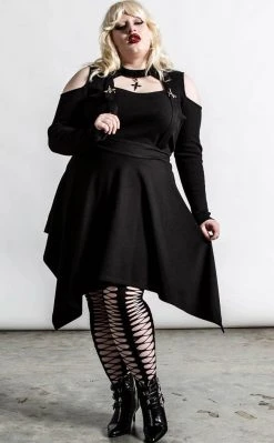Killstar Clothing Aggie Suspender Skirt