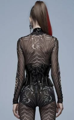 Punk Rave Clothing Ain't Slick Patent Corset