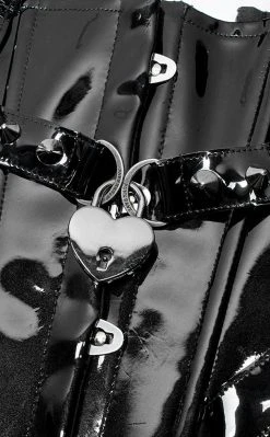 Punk Rave Clothing Ain't Slick Patent Corset