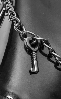 Punk Rave Clothing Ain't Slick Patent Corset