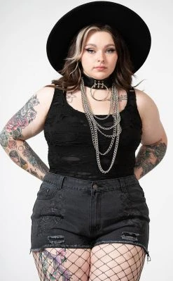 Killstar Alchemille Denim Shorts