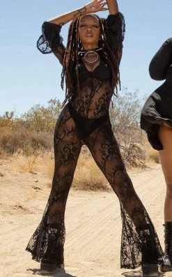 Killstar Clothing Alia Lace Jumpsuit