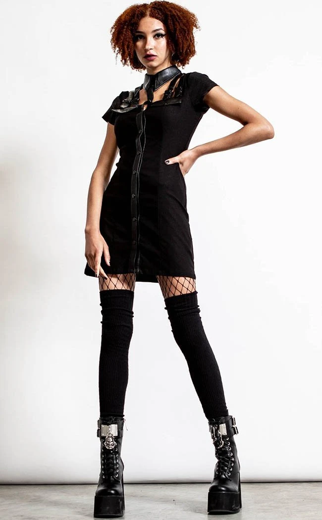 Killstar All Attitude Cut Out Dress | Black Clothing 3 Killstar All Attitude Cut Out Dress | Black Clothing