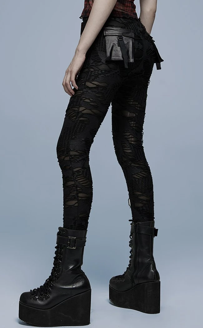 Punk Rave Clothing All Torn Up Leggings 4 Punk Rave Clothing All Torn Up Leggings
