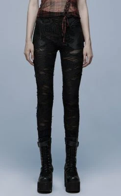 Punk Rave Clothing All Torn Up Leggings 9 Punk Rave Clothing All Torn Up Leggings