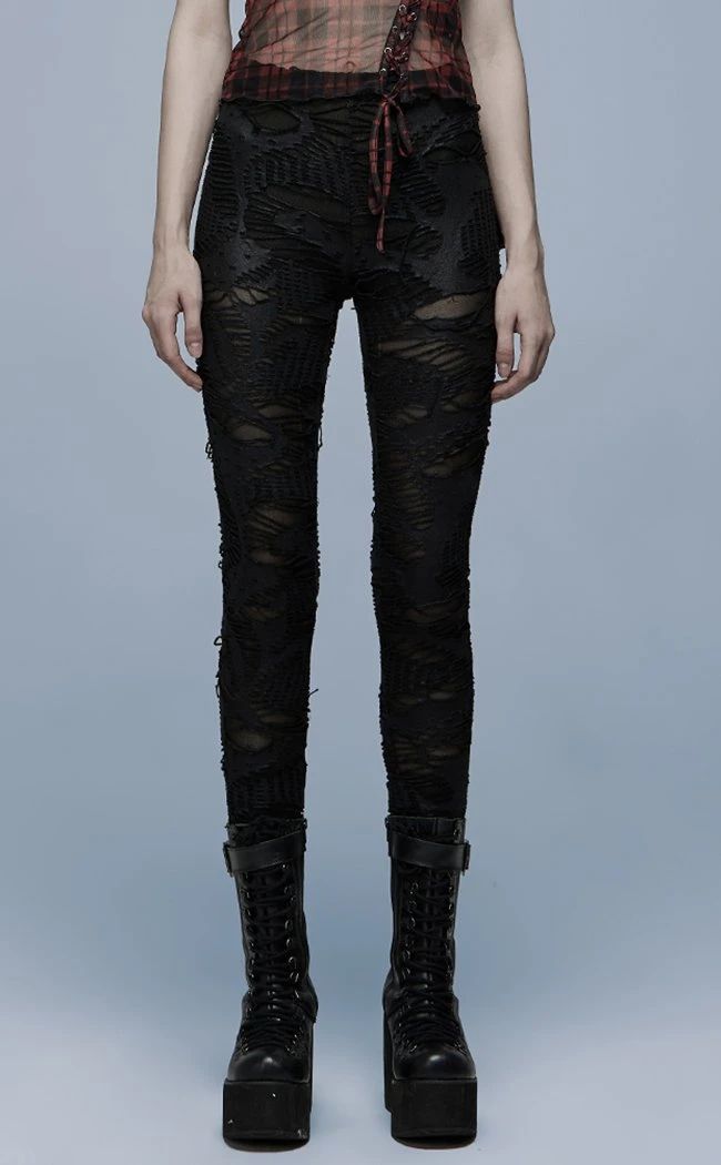 Punk Rave Clothing All Torn Up Leggings 5 Punk Rave Clothing All Torn Up Leggings