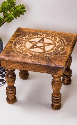 TB Altar Table | Square Pentagram Home & Gifts