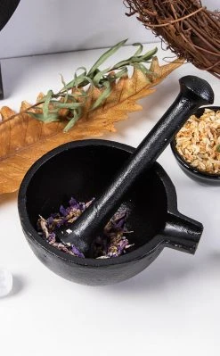 TB Aluminium Mortar & Pestle With Pourer